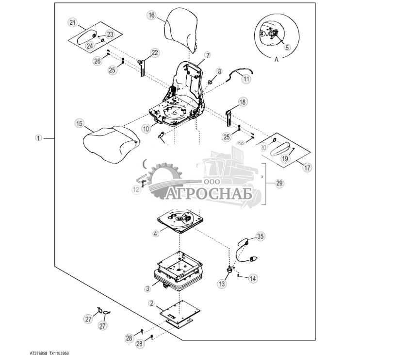 Сиденье с механической подвеской, тканевая обивка ( - 329327) - ST856957 357.jpg